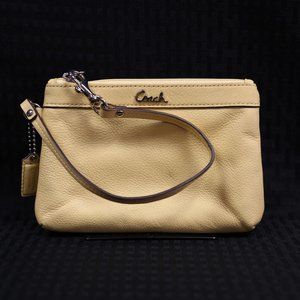 Coach Leather Wristlet